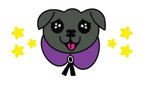 Mourning Pug Logo